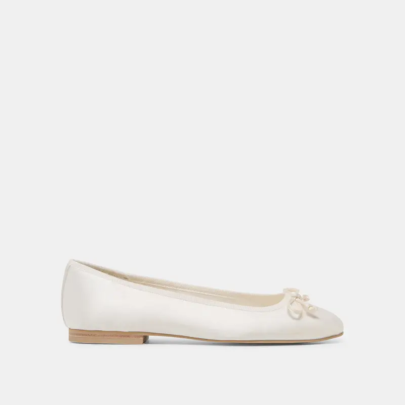 Ritla Ballet Flats White Satin 1