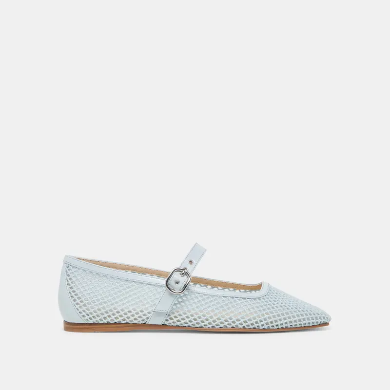 Rodni Mesh Ballet Flats Light Blue Mesh 1