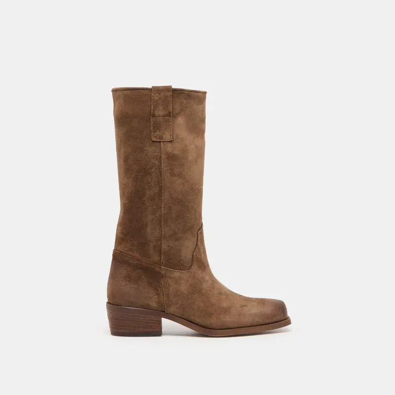 Romie Boots Chocolate Suede 1