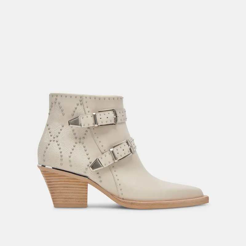 Ronnie Booties Ivory Leather - Re:Vita 1