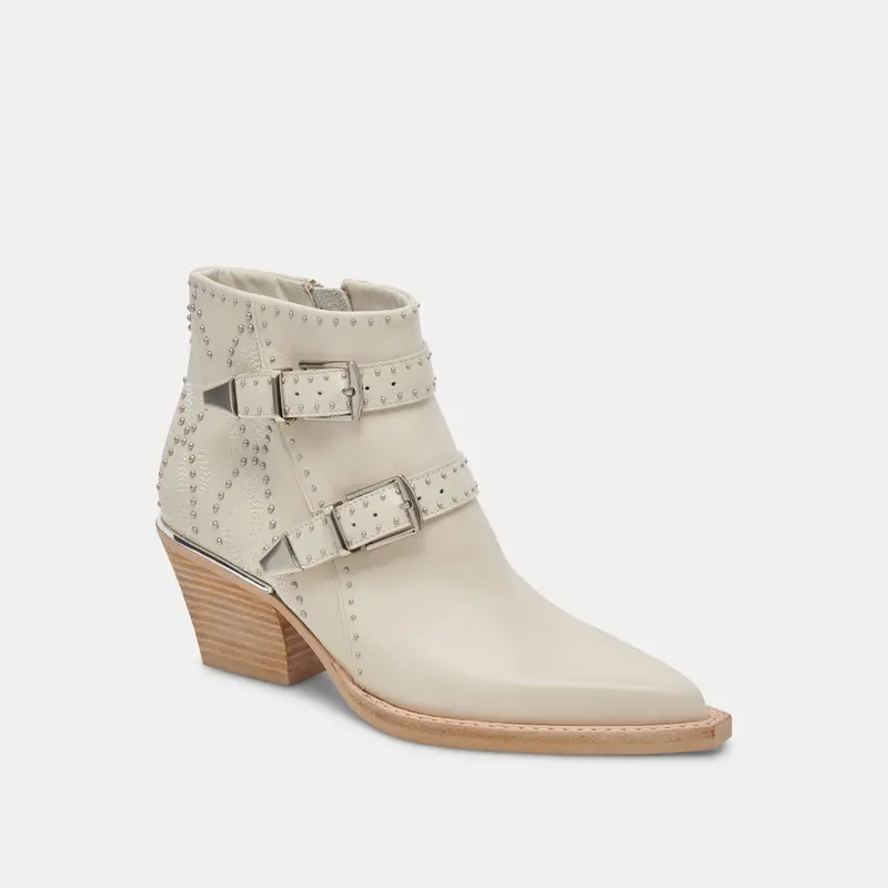 Ronnie Booties Ivory Leather - Re:Vita 2