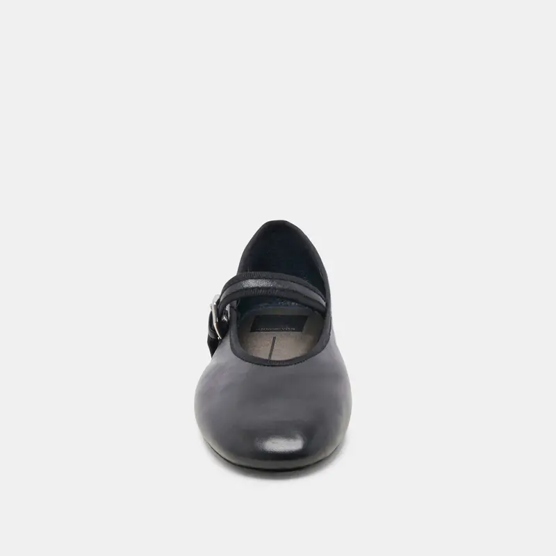 Roslyn Ballet Flats Black Leather 11