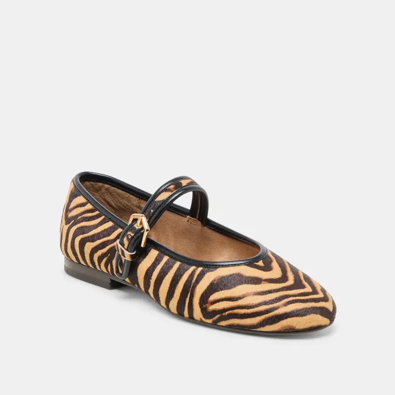 Roslyn Ballet Flats Tiger Calf Hair 3