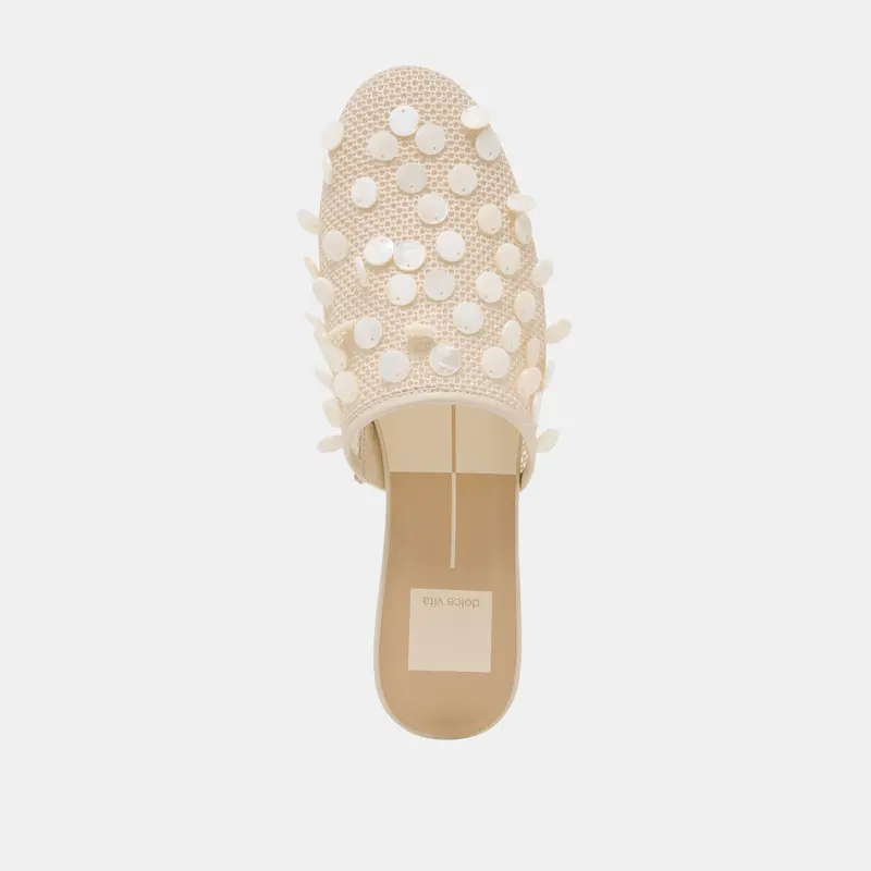Rova Bead Flats Ivory Disc Mesh 10
