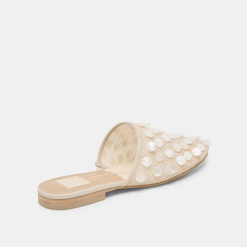 Rova Bead Flats Ivory Disc Mesh 5