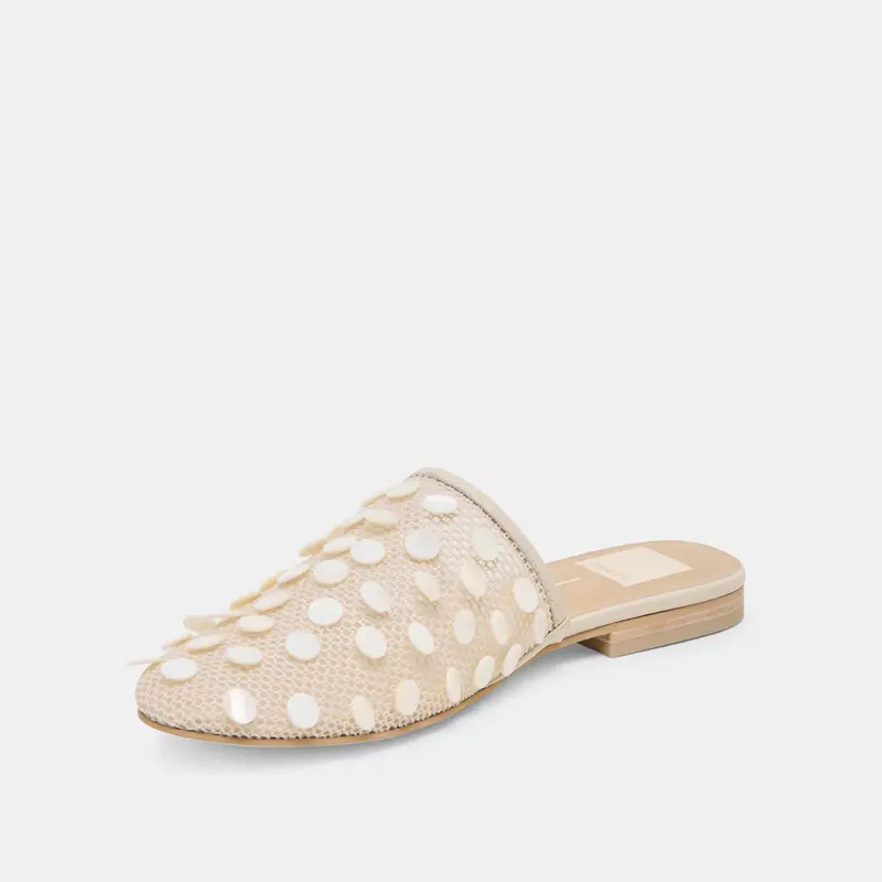 Rova Bead Flats Ivory Disc Mesh 6