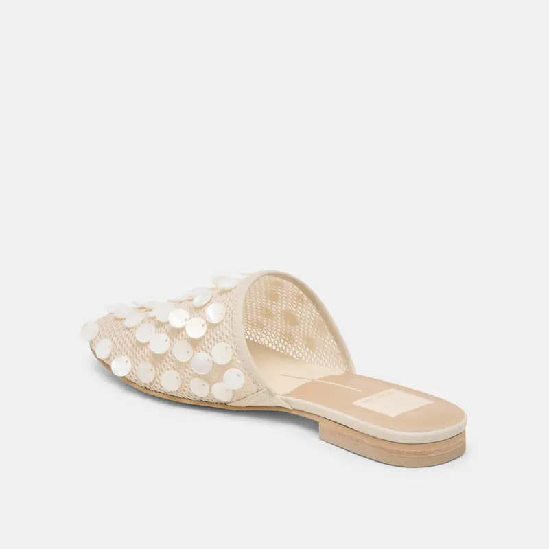 Rova Bead Flats Ivory Disc Mesh 7