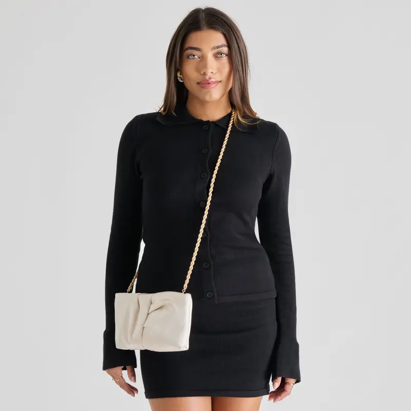 Rozey Clutch White Satin 2