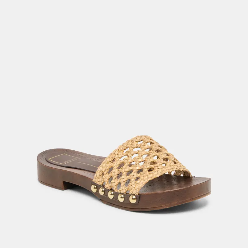 Sadie Sandals Tan Raffia 2
