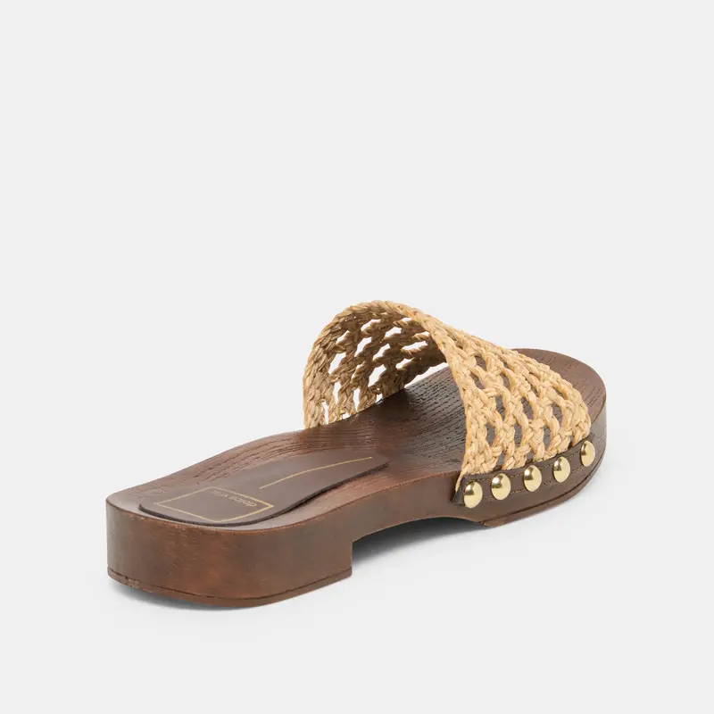 Sadie Sandals Tan Raffia 3