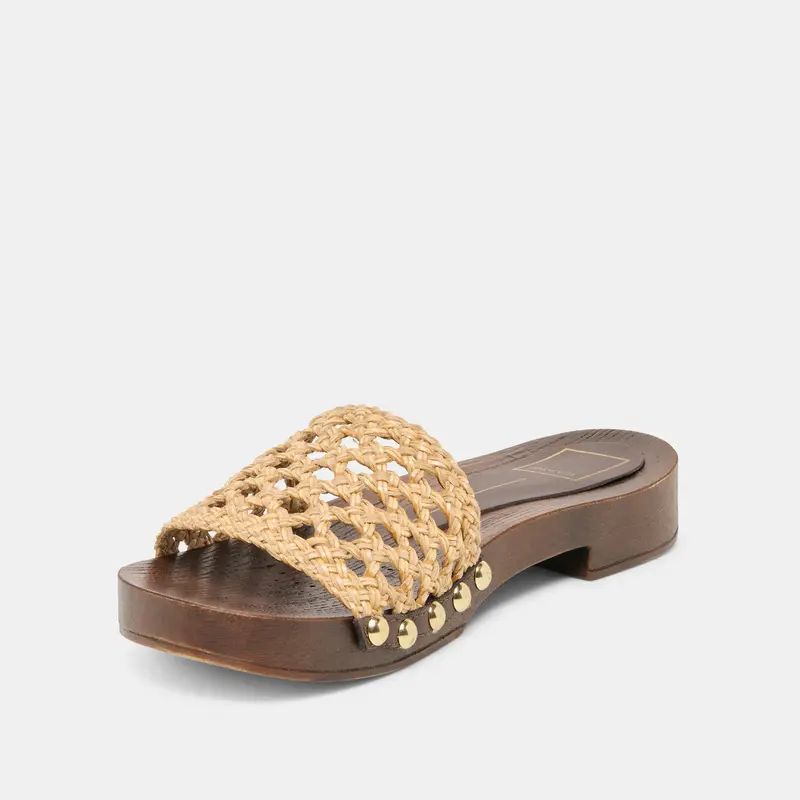 Sadie Sandals Tan Raffia 4