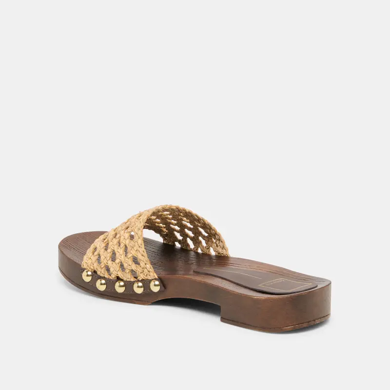 Sadie Sandals Tan Raffia 5