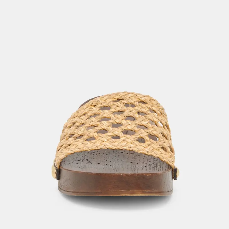 Sadie Sandals Tan Raffia 6