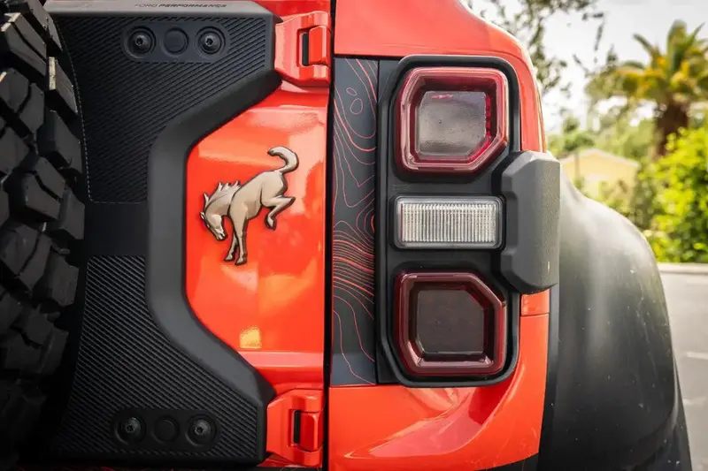 Safari Topo Middle Tailgate Overlays For 2021+ Bronco 2