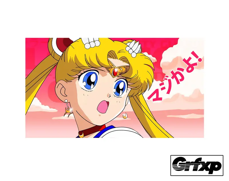 Sailor Moon Omg Printed Sticker 1