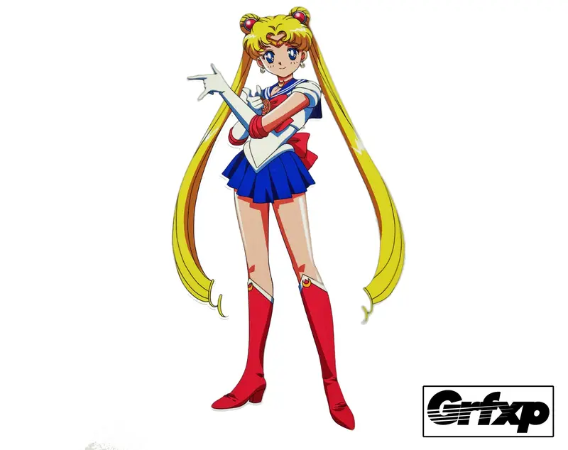 Sailor Moon Pointing Printed Sticker 1