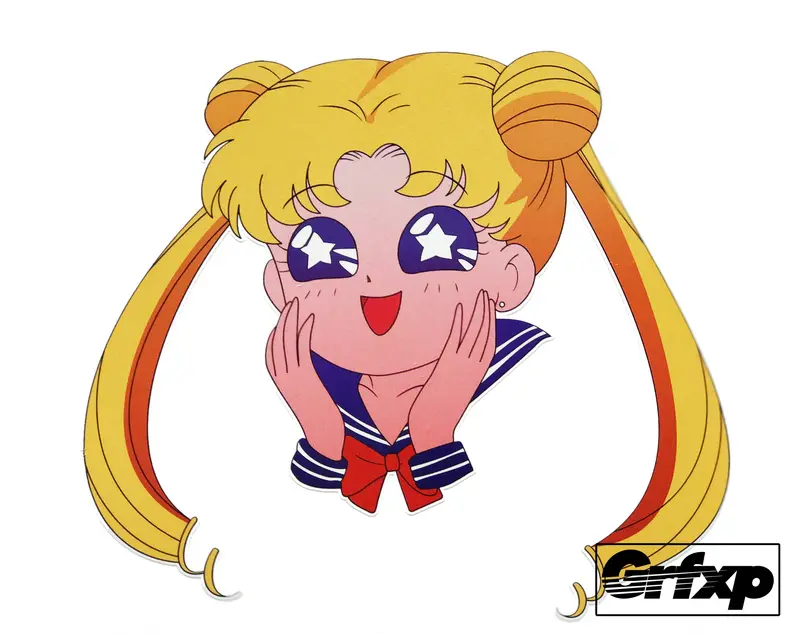 Sailor Moon "Wow" Printed Sticker 1