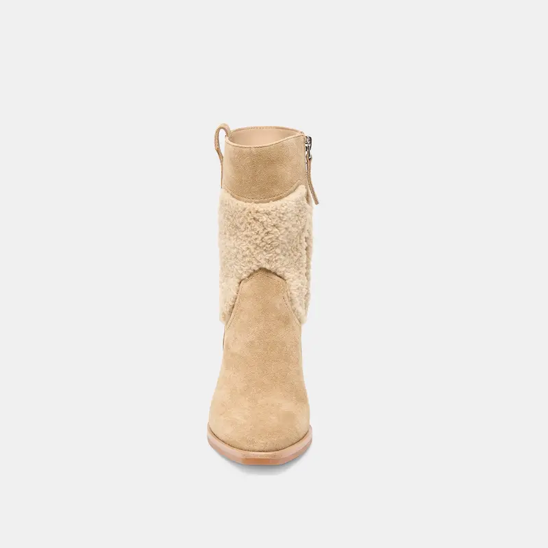Salil Plush Boots Dk Taupe Suede 8