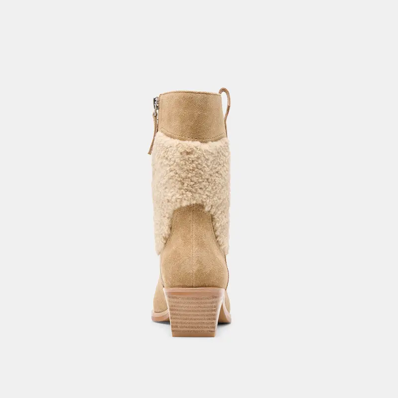 Salil Plush Boots Dk Taupe Suede 9