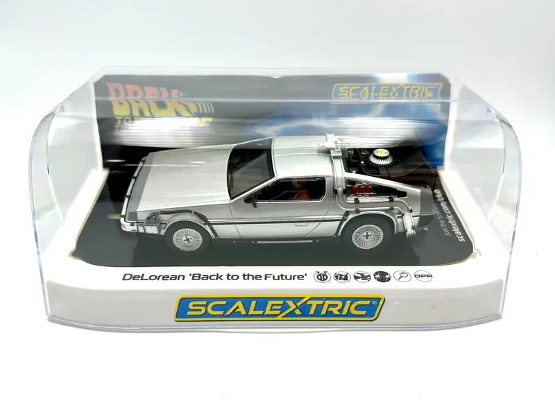 Scalextric 1:32 -- Back To The Future 1 Time Machine -- Delorean Dmc-12 1