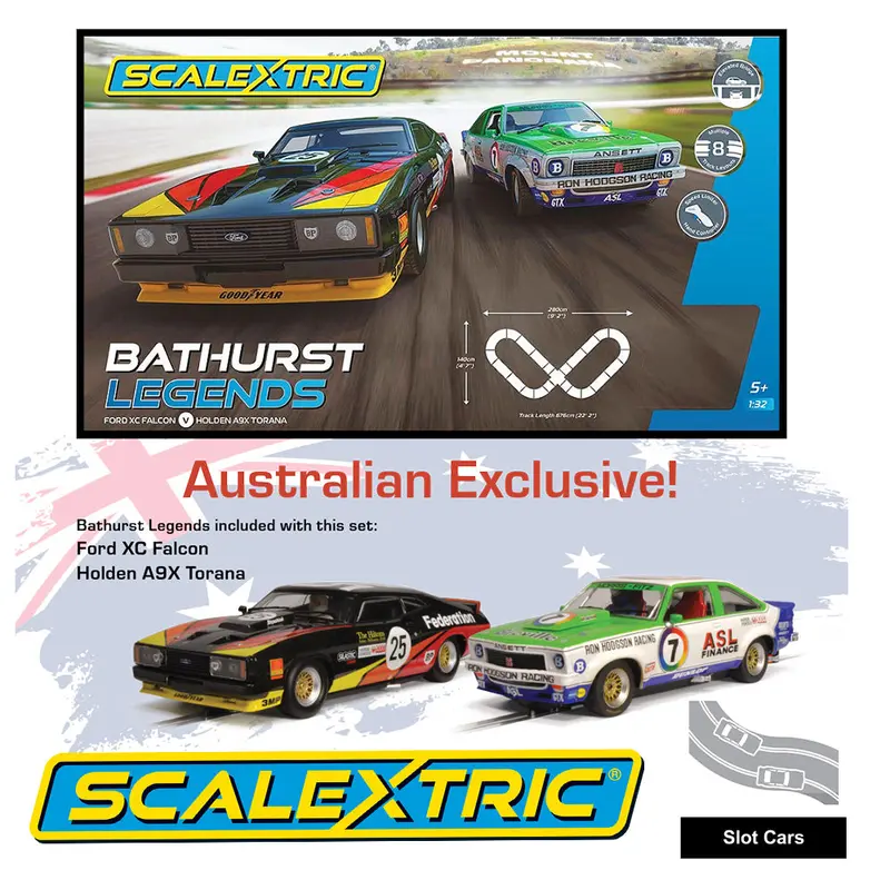 Scalextric -- Bathurst Legends Set -- Holden A9x Torana / Ford Xc Falcon C1454sf 1