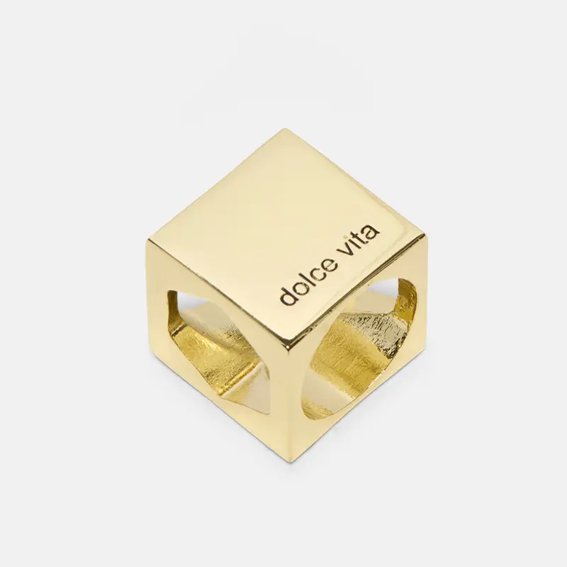 Scarf Ring Bag Charm Gold 1