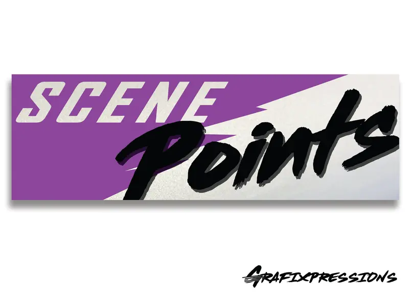 Scene Points Printed Sticker 1