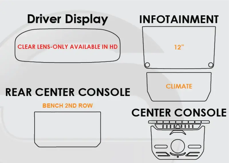 Screen Protech Kit For Jeep Grand Wagoneer 11
