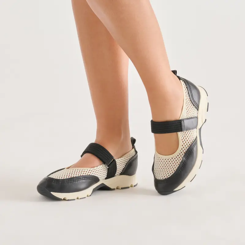 Seline Sneakers White Black Mesh 4