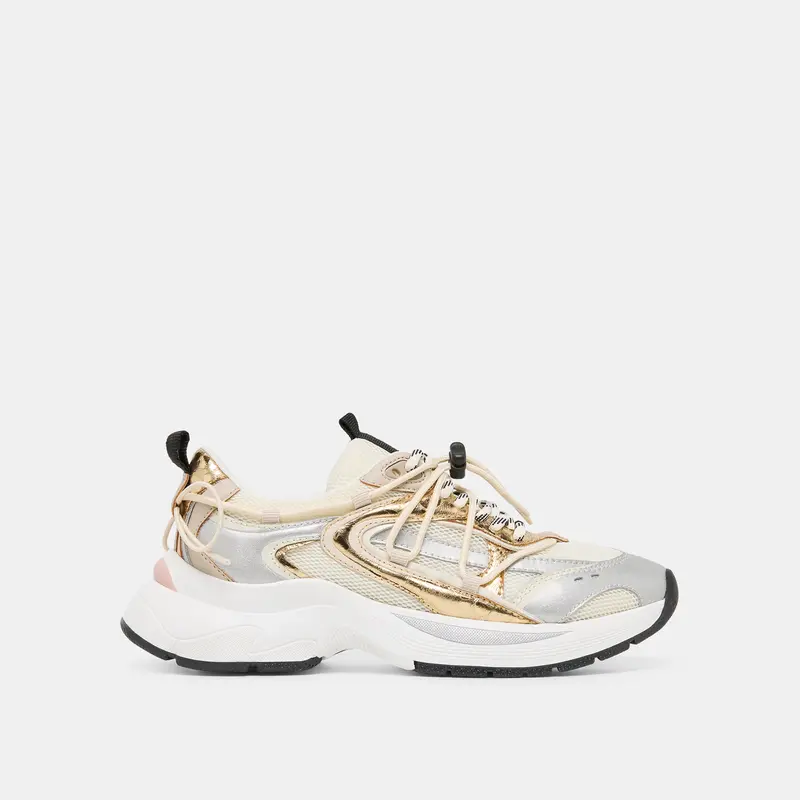 Selmar Sneakers Silver Gold Leather 1