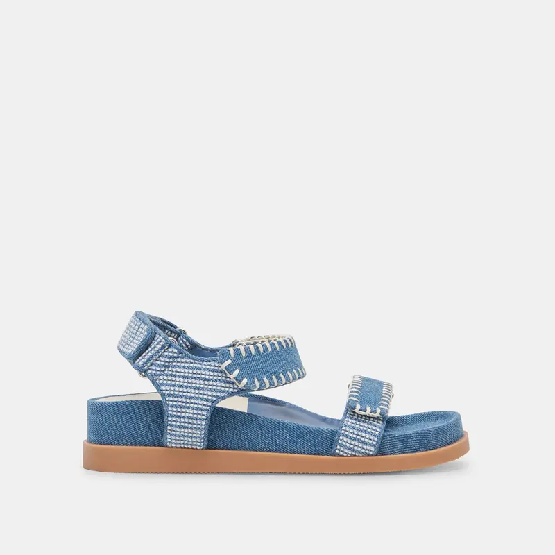 Senora Sandals Blue Multi Denim - Re:Vita 1