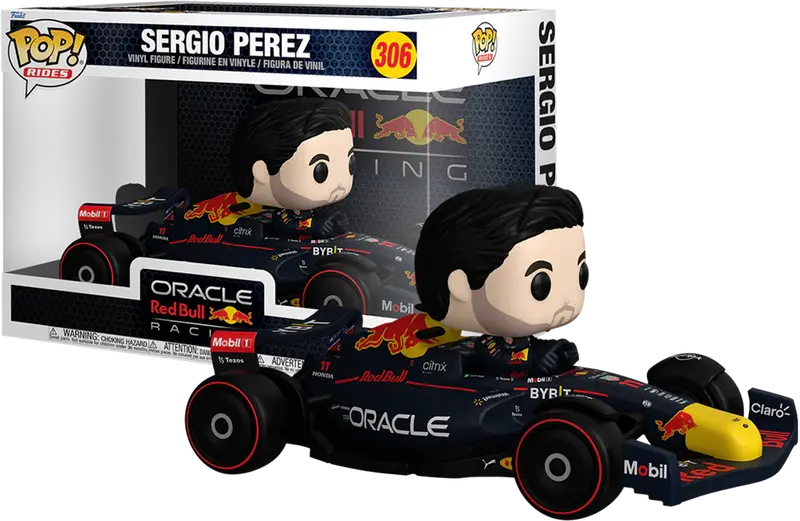 Sergio Perez In Red Bull F1 Car -- Pop! Vinyl Rides -- Funko Movie Figurines 1