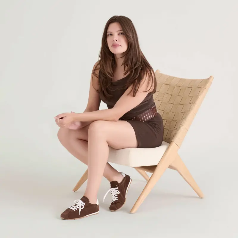 Serina Sneakers Dk Brown Suede 10