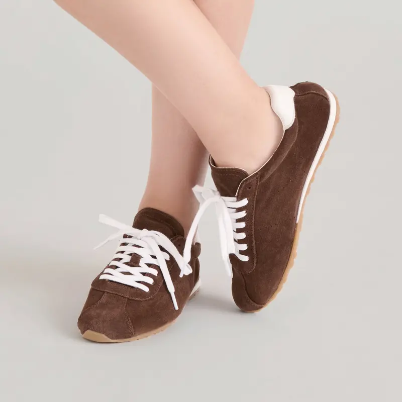 Serina Sneakers Dk Brown Suede 13