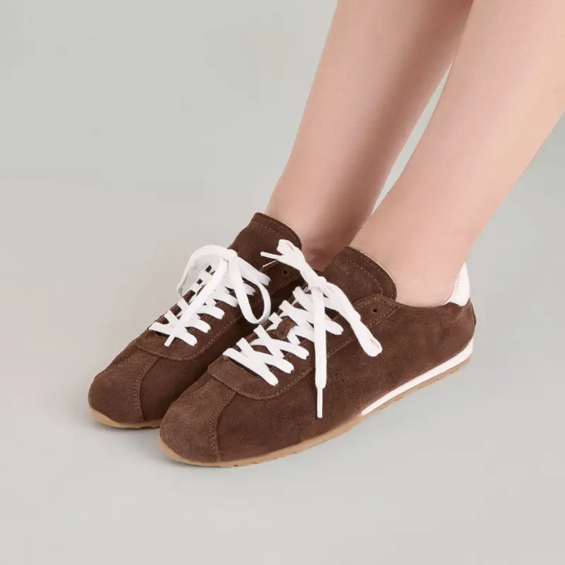 Serina Sneakers Dk Brown Suede 4