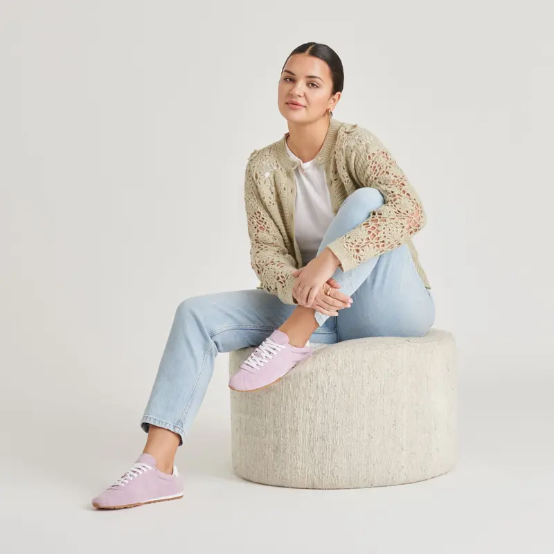 Serina Sneakers Lavender Suede 2