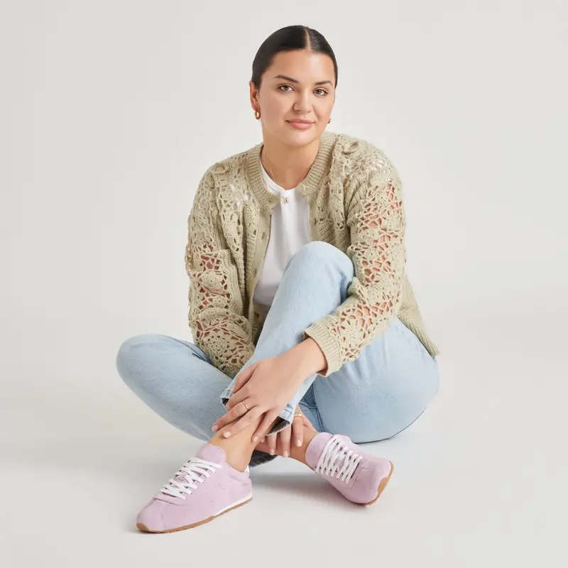 Serina Sneakers Lavender Suede 5
