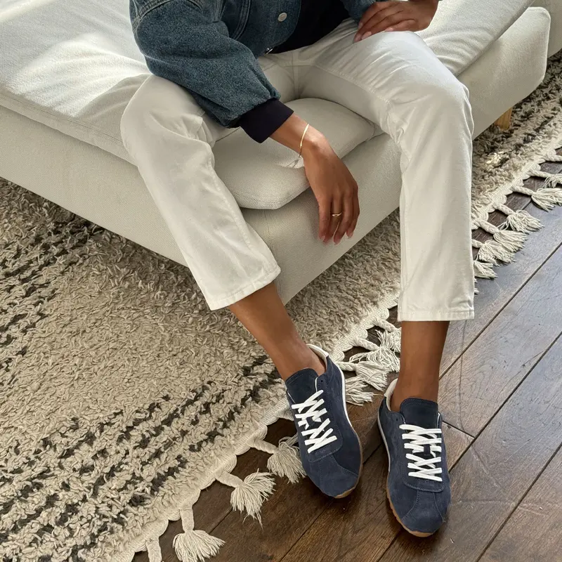 Serina Sneakers Navy Suede 2