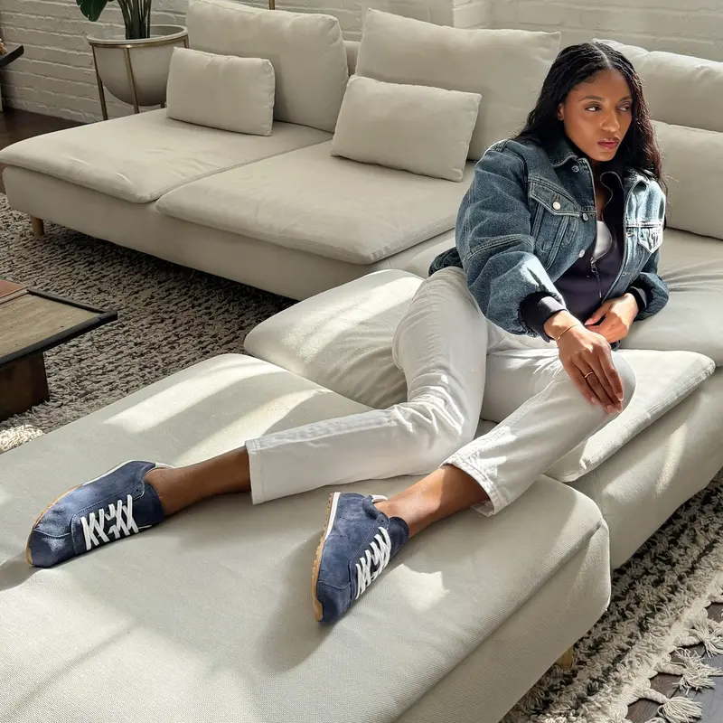 Serina Sneakers Navy Suede 4