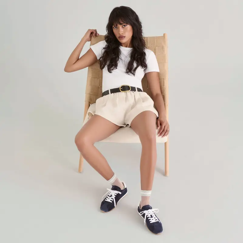 Serina Sneakers Navy Suede 7