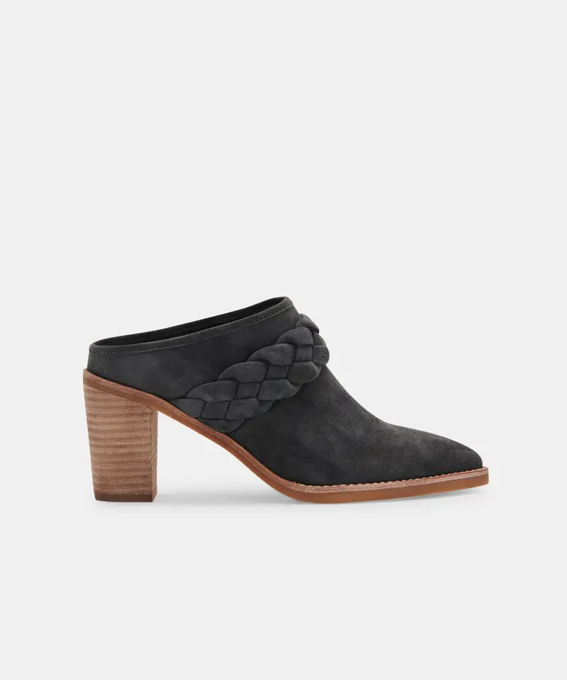 Serla Wide Mules Anthracite Suede - Re:Vita 1