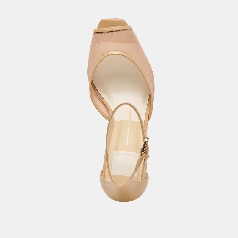 Serlo Mesh Heels Cafe Mesh 10