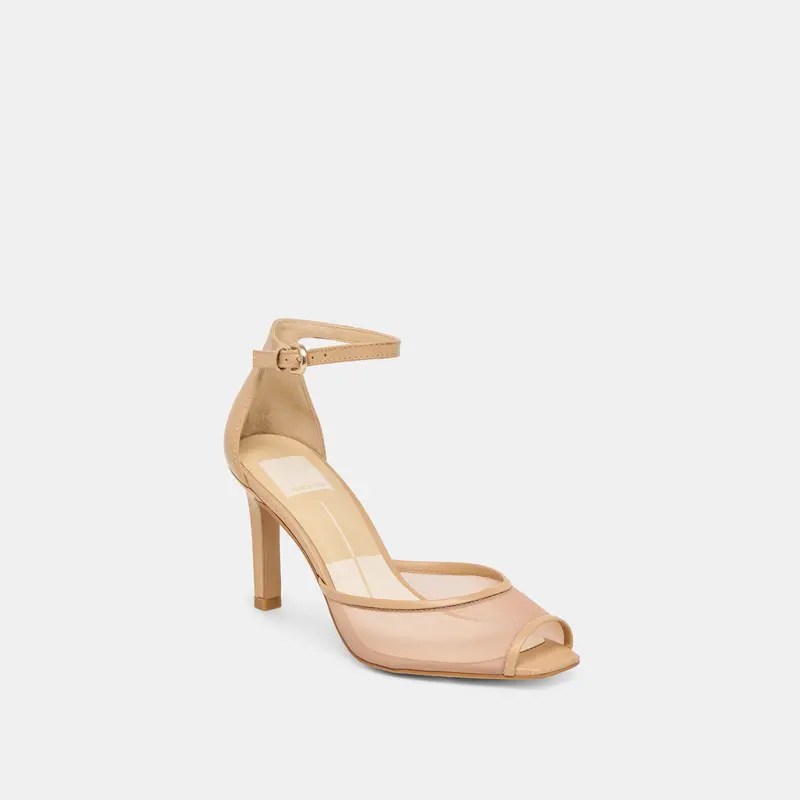 Serlo Mesh Heels Cafe Mesh 3