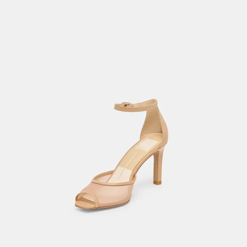Serlo Mesh Heels Cafe Mesh 6