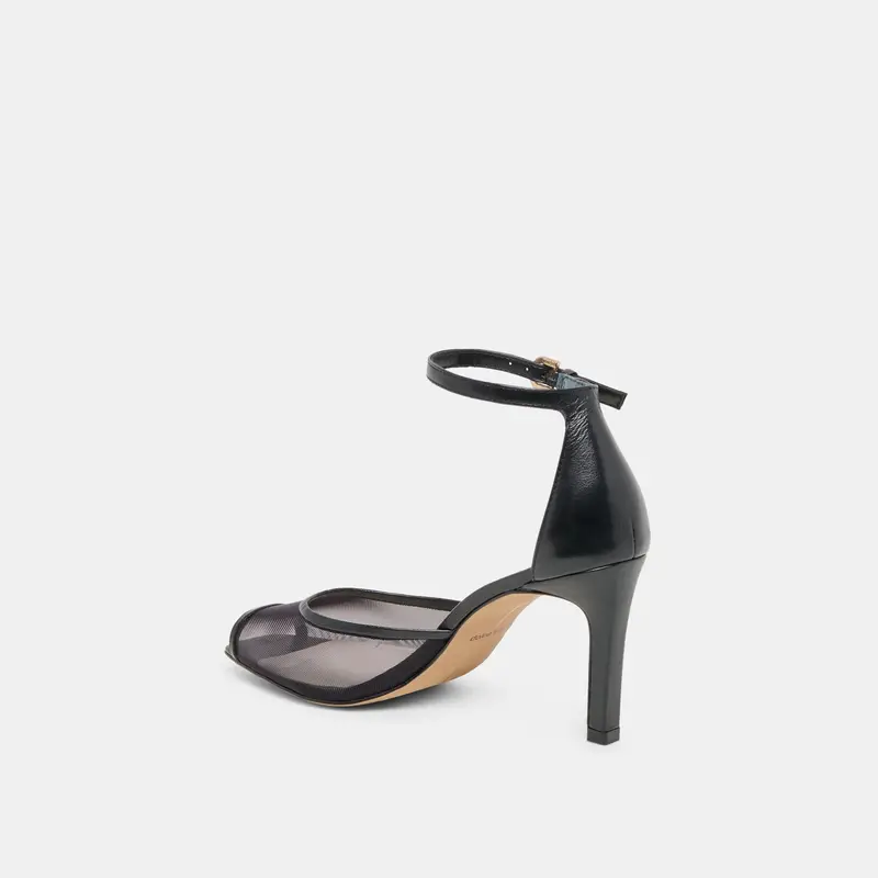 Serlo Mesh Heels Onyx Mesh 6