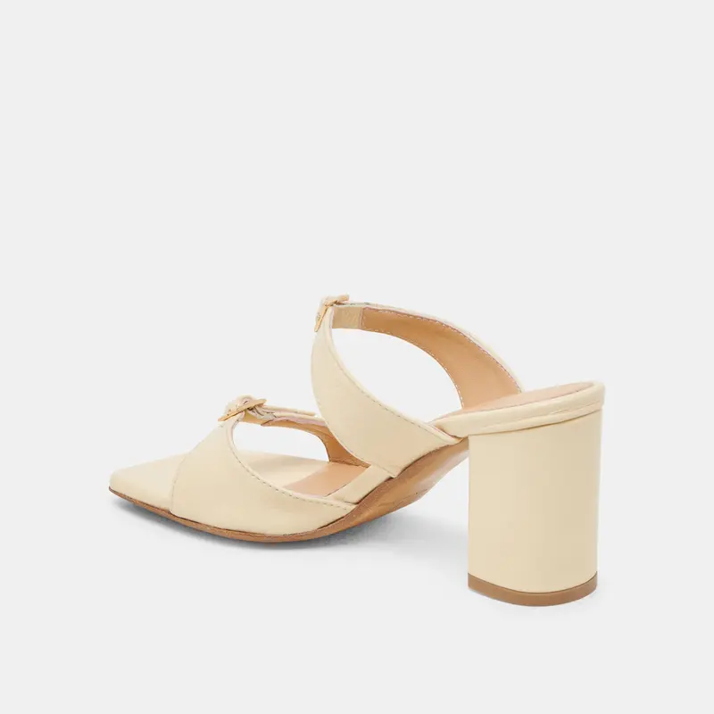 Shane Heels Light Yellow Crinkle Patent 5