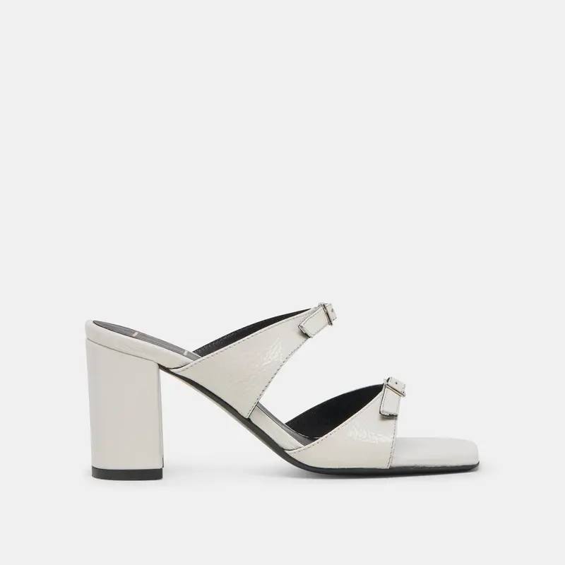 Shane Heels Off White Crinkle Patent 1