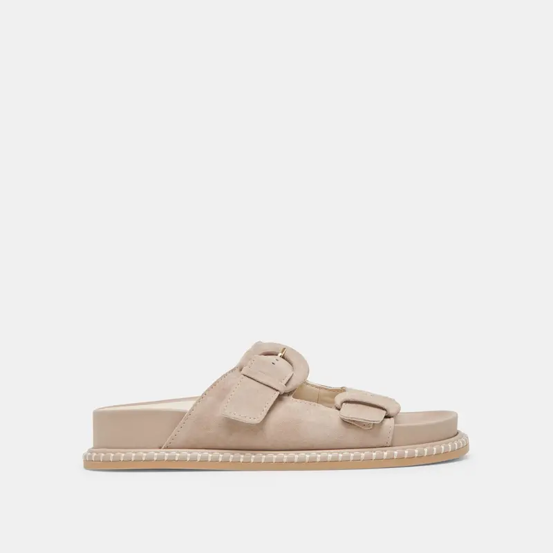 Shauny Sandals Dk Taupe Suede 1