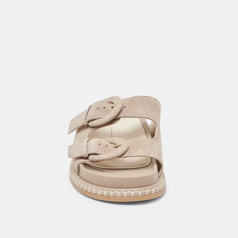 Shauny Sandals Dk Taupe Suede 10