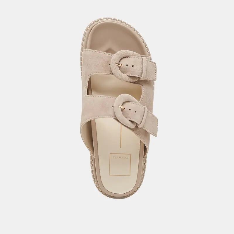 Shauny Sandals Dk Taupe Suede 12